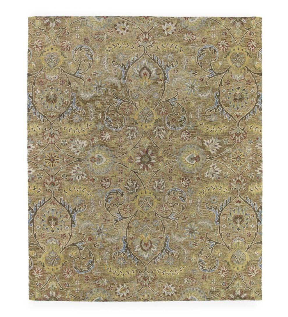 Plow & Hearth Home Office Indoor Living Meadow Fern Wool Rugs