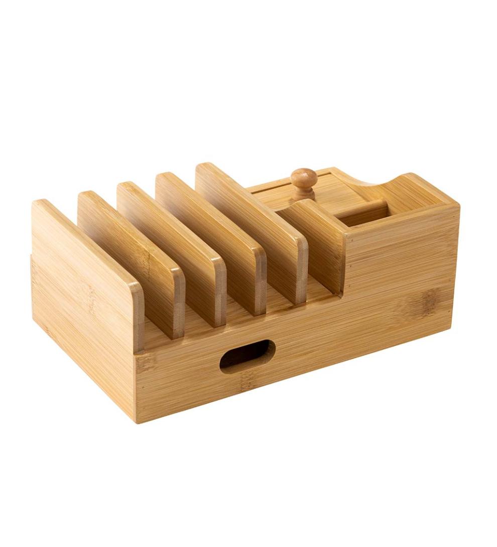 Plow & Hearth Home Office Indoor Living Multiple Technology Organizer