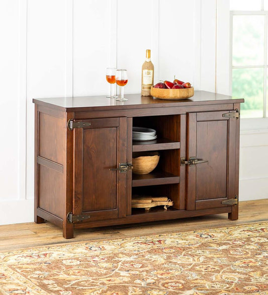 Plow & Hearth Home Office Indoor Living Portland Ice Box Buffet Cabinet Sideboard