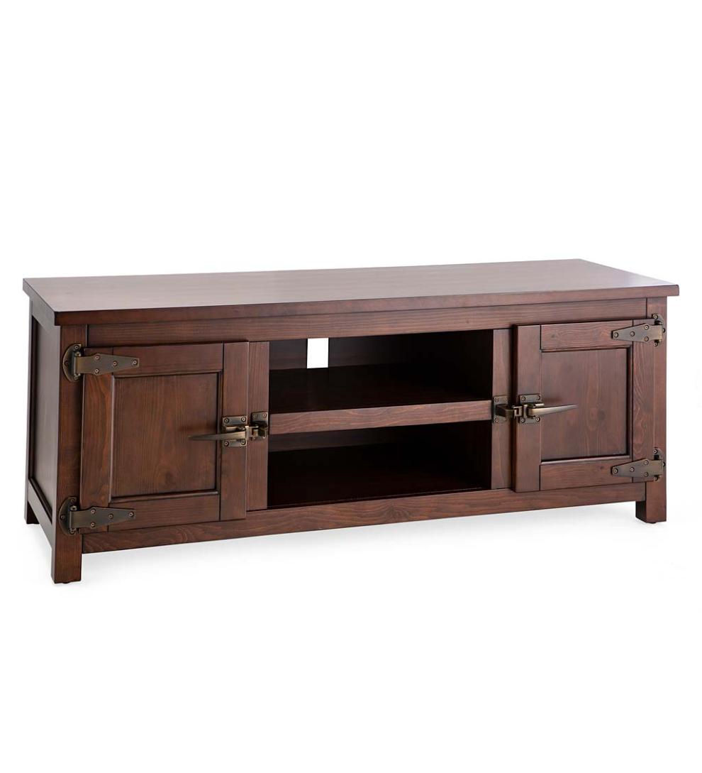 Plow & Hearth Home Office Indoor Living Portland Ice Box Tv Cabinet With Replica Hardware