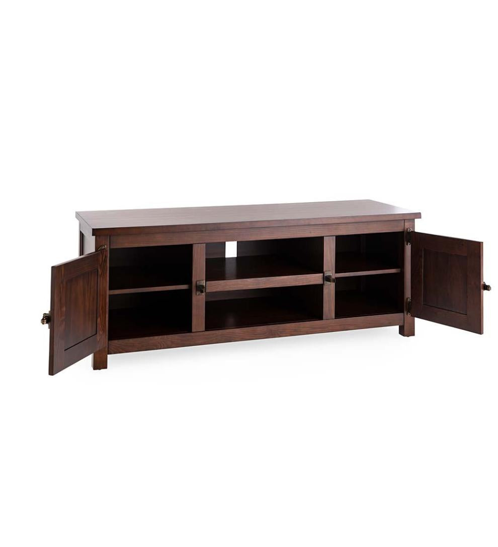 Plow & Hearth Home Office Indoor Living Portland Ice Box Tv Cabinet With Replica Hardware