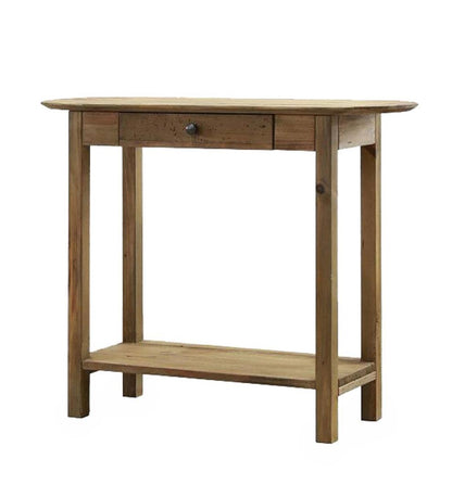 Plow & Hearth Home Office Indoor Living Rowan Ridge Reclaimed Pine Oval Console Table