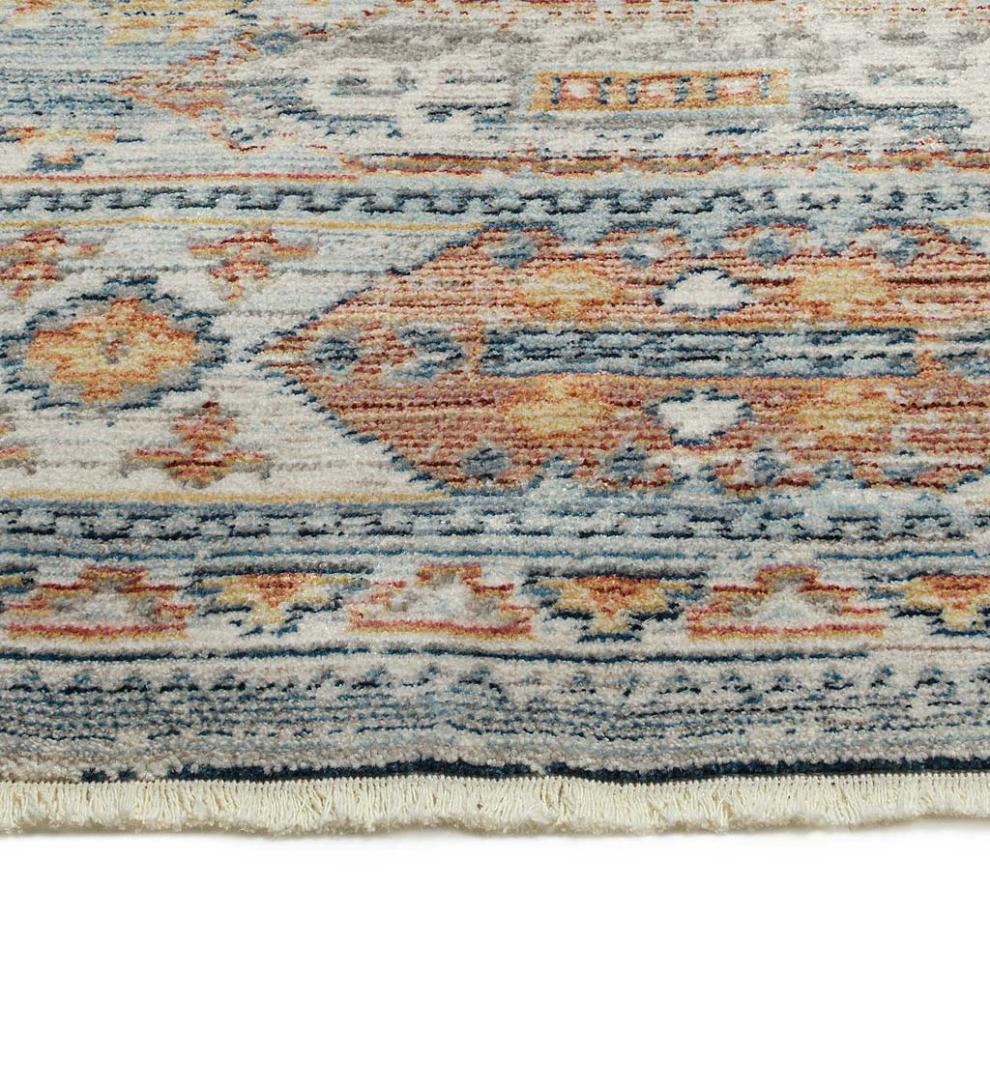 Plow & Hearth Home Office Indoor Living Strassburg Border Easy Care Polyester Rug