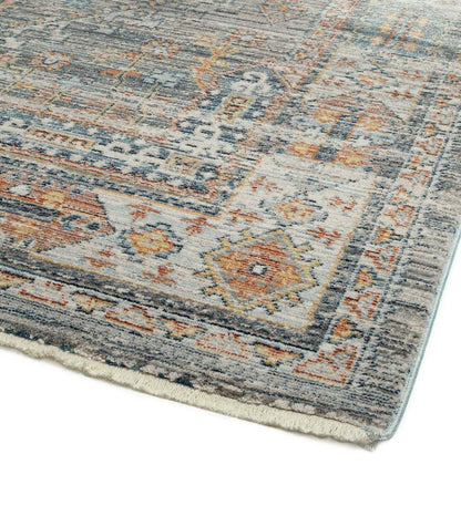 Plow & Hearth Home Office Indoor Living Strassburg Border Easy Care Polyester Rug