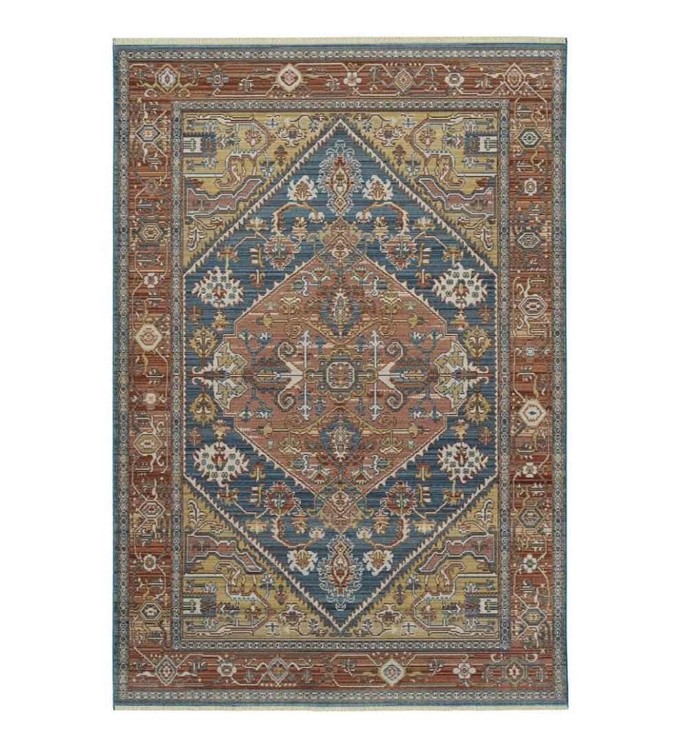 Plow & Hearth Home Office Indoor Living Strassburg Harlequin Easy Care Polyester Rug