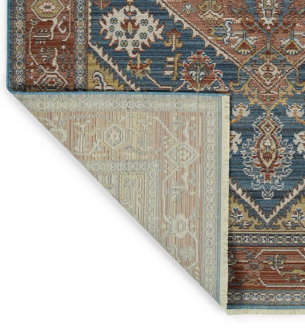 Plow & Hearth Home Office Indoor Living Strassburg Harlequin Easy Care Polyester Rug