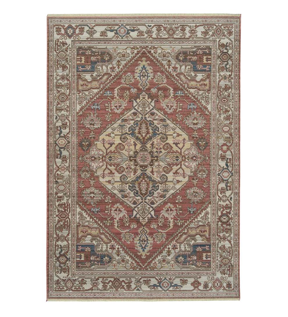 Plow & Hearth Home Office Indoor Living Strassburg Harlequin Easy Care Polyester Rug