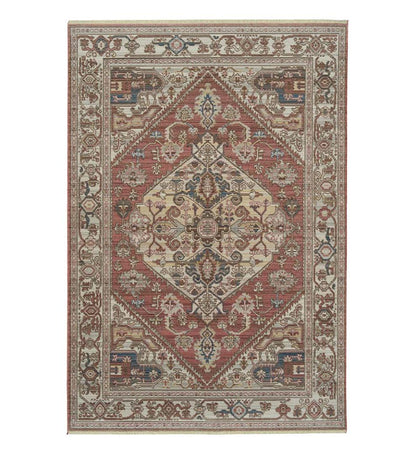 Plow & Hearth Home Office Indoor Living Strassburg Harlequin Easy Care Polyester Rug