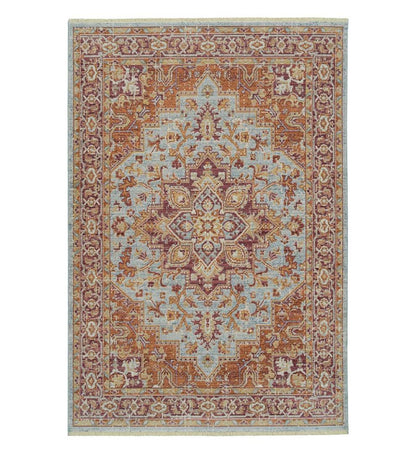 Plow & Hearth Home Office Indoor Living Strassburg Star Easy Care Polyester Rug