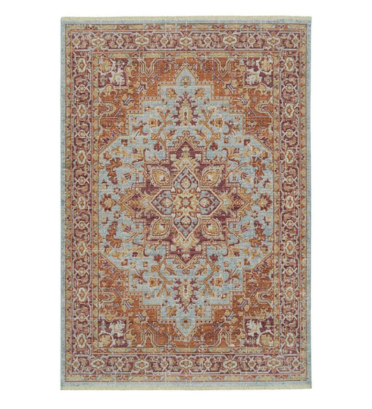 Plow & Hearth Home Office Indoor Living Strassburg Star Easy Care Polyester Rug