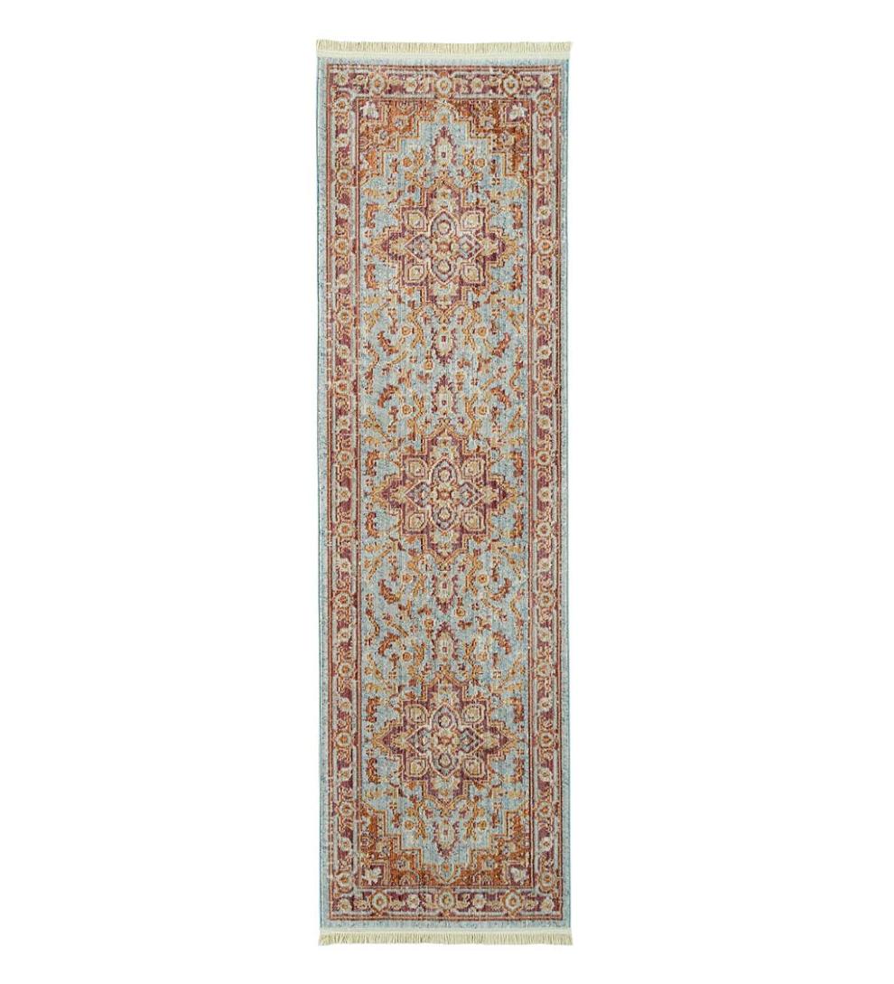 Plow & Hearth Home Office Indoor Living Strassburg Star Easy Care Polyester Rug