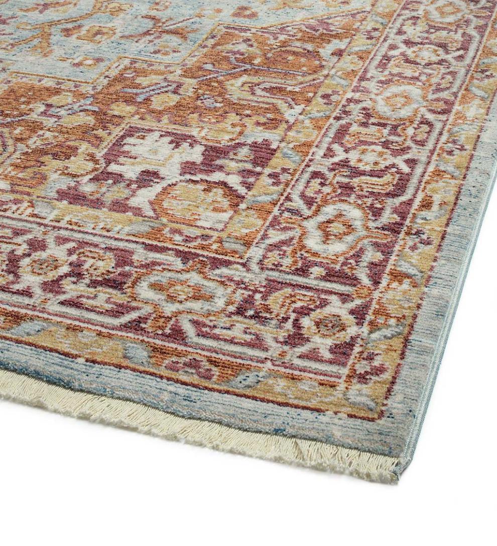 Plow & Hearth Home Office Indoor Living Strassburg Star Easy Care Polyester Rug
