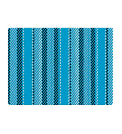 Plow & Hearth Home Office Indoor Living Striped Chair Mat - Blue