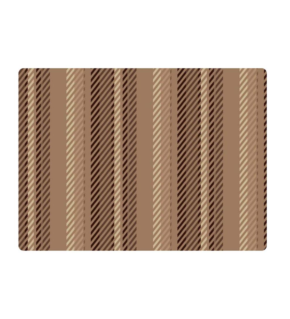 Plow & Hearth Home Office Indoor Living Striped Chair Mat - Blue