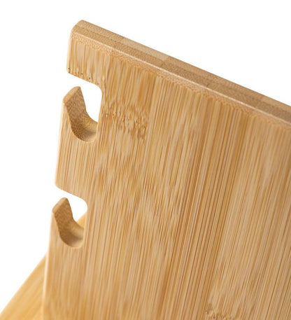 Plow & Hearth Home Office Indoor Living Wood Accessory Desk Organizer For Electronics