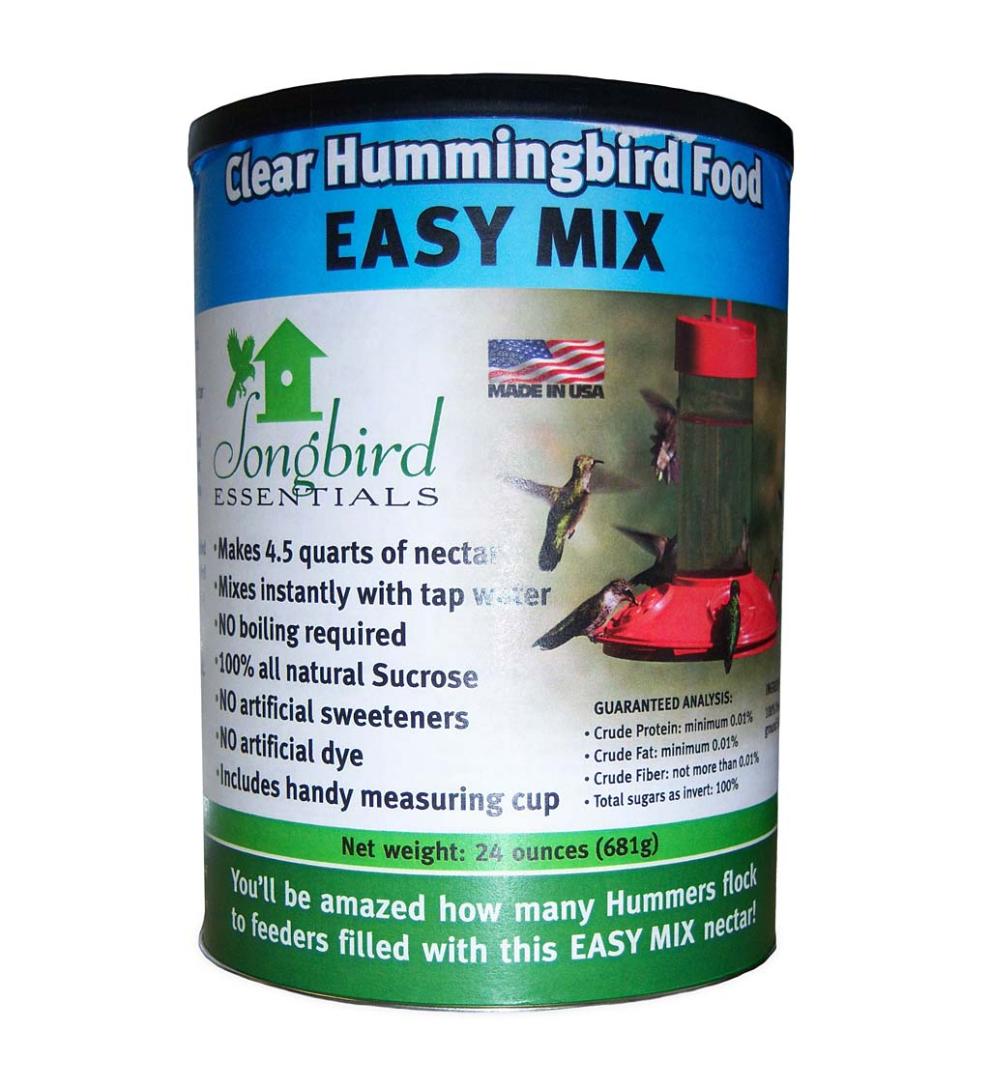 Plow & Hearth Hummingbird Feeders Yard & Garden 24-Ounce Hummingbird Nectar Mix