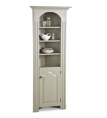 Plow & Hearth Hutches & Cupboards Indoor Living Corner Cupboard - Avocado Green