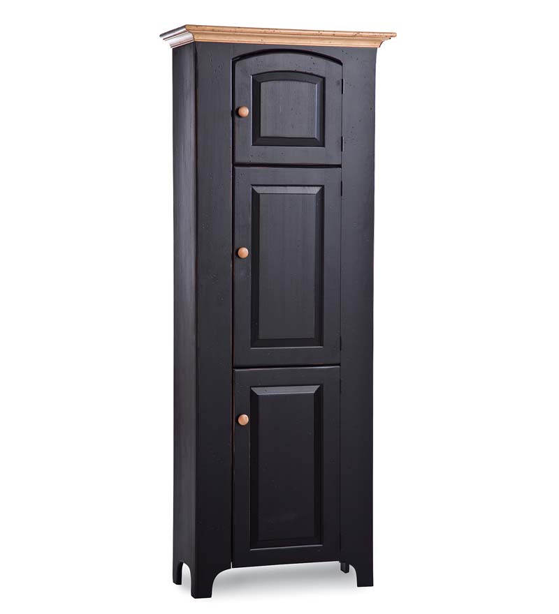 Plow & Hearth Hutches & Cupboards Indoor Living Handmade Pine Dutch Pantry - Avocado Green