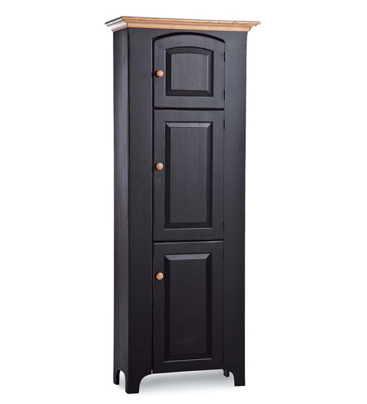 Plow & Hearth Hutches & Cupboards Indoor Living Handmade Pine Dutch Pantry - Avocado Green