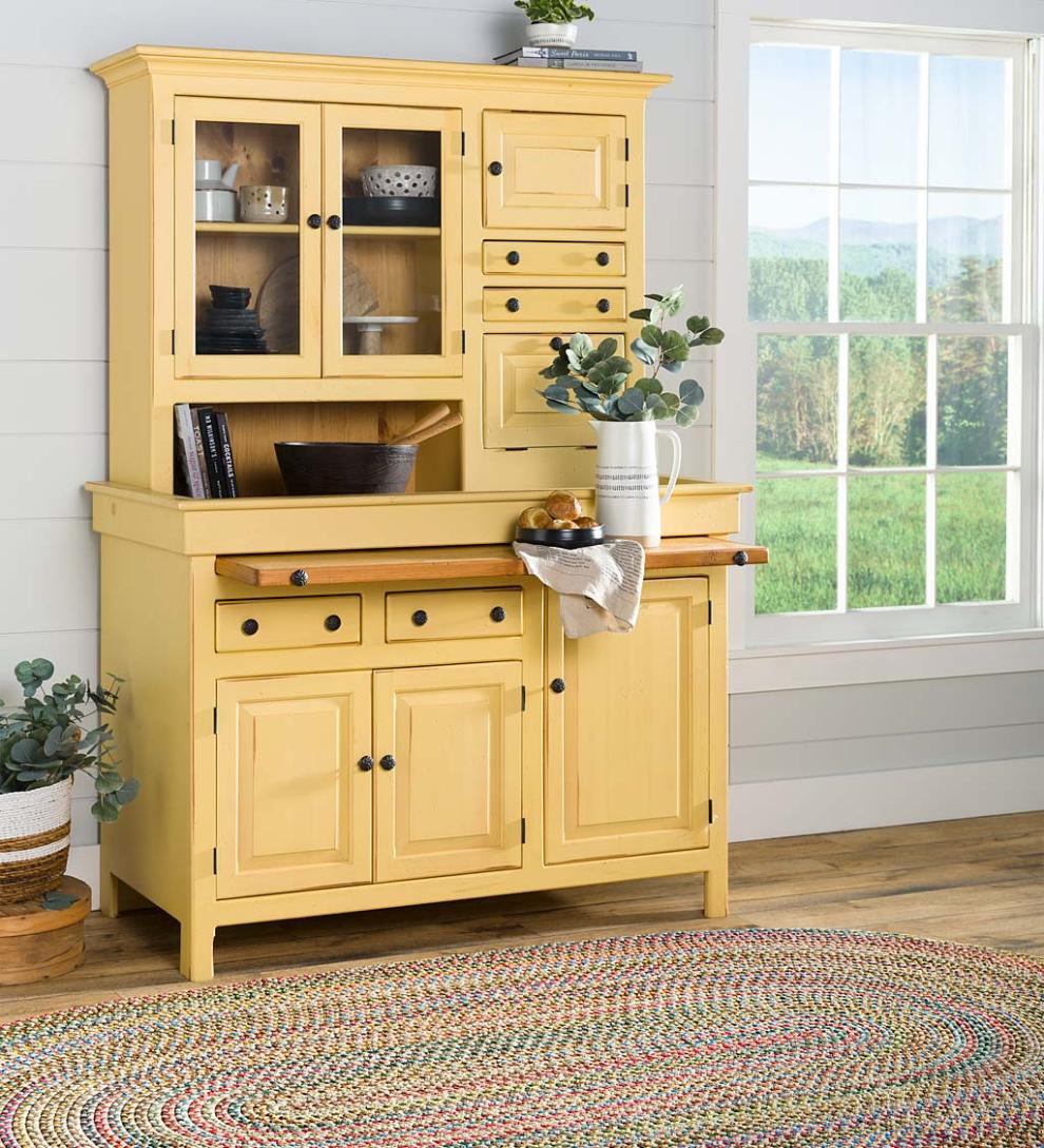 Plow & Hearth Hutches & Cupboards Indoor Living Large Conestoga Cupboard