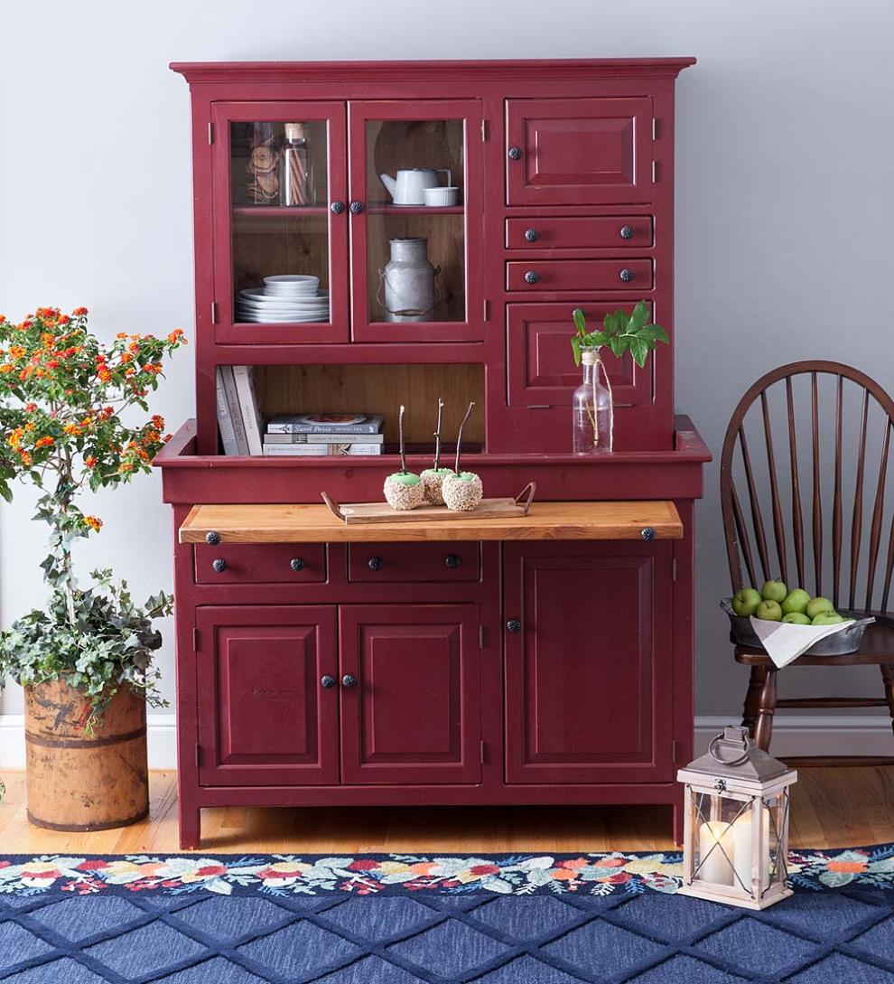 Plow & Hearth Hutches & Cupboards Indoor Living Large Conestoga Cupboard