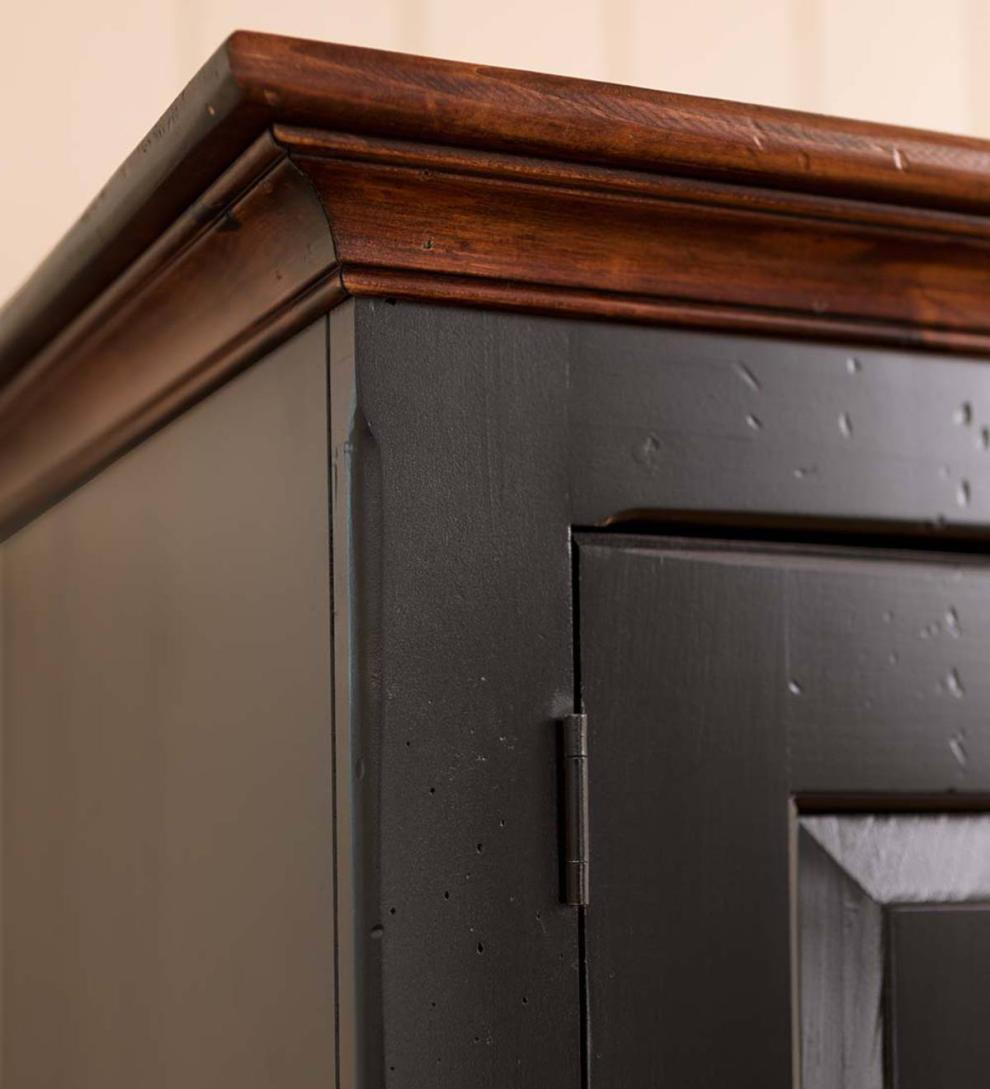 Plow & Hearth Hutches & Cupboards Indoor Living Large Country Wardrobe - Avocado Green