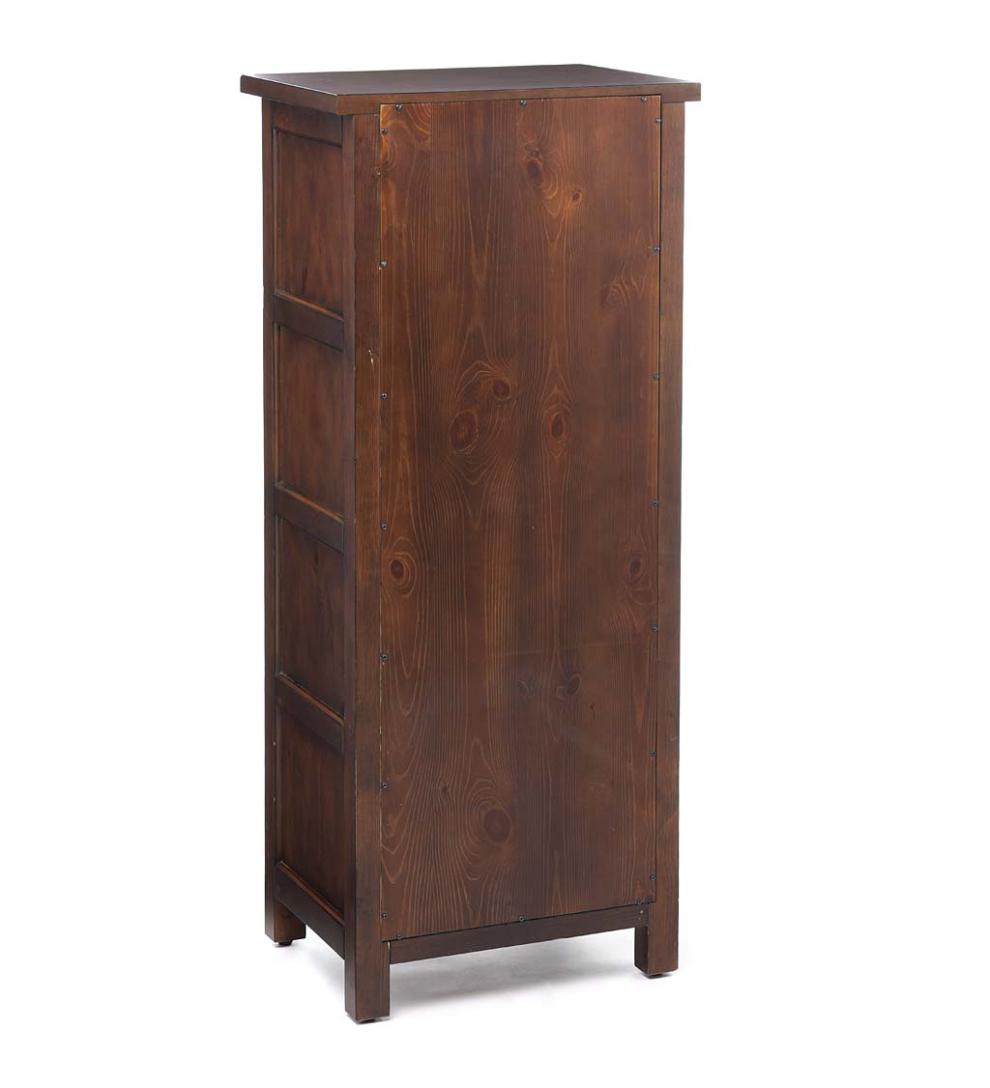 Plow & Hearth Hutches & Cupboards Indoor Living Portland Ice Box Wood Jelly Cabinet With Replica Hardware