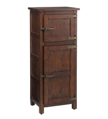 Plow & Hearth Hutches & Cupboards Indoor Living Portland Ice Box Wood Jelly Cabinet With Replica Hardware