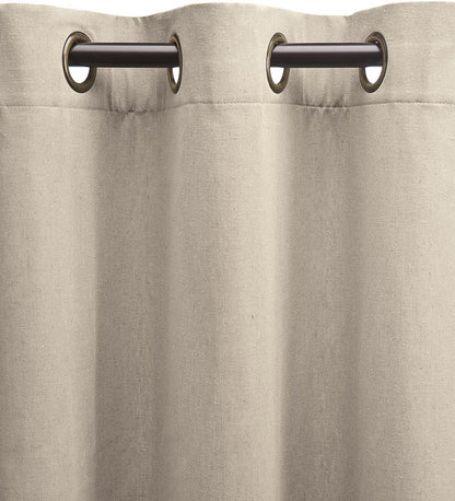 Plow & Hearth Insulated Curtains Indoor Living Energy Efficient Grommet-Top Homespun Insulated Curtains