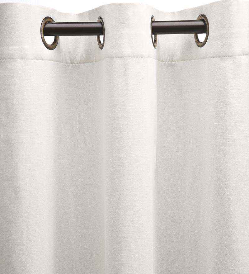 Plow & Hearth Insulated Curtains Indoor Living Energy Efficient Grommet-Top Homespun Insulated Curtains