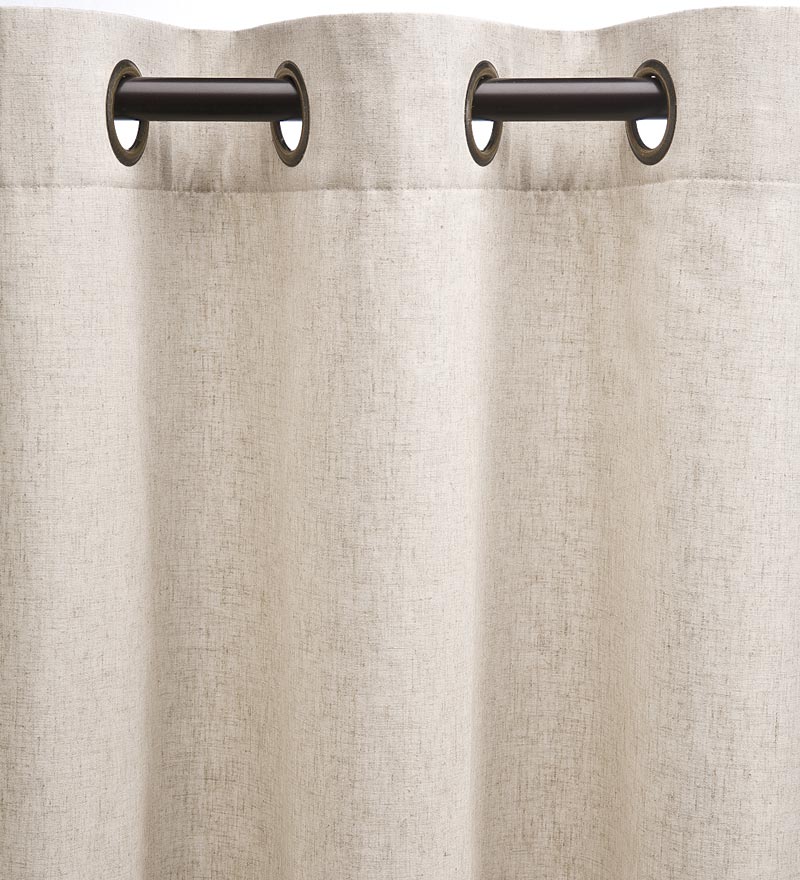 Plow & Hearth Insulated Curtains Indoor Living Energy Efficient Grommet-Top Homespun Insulated Curtains