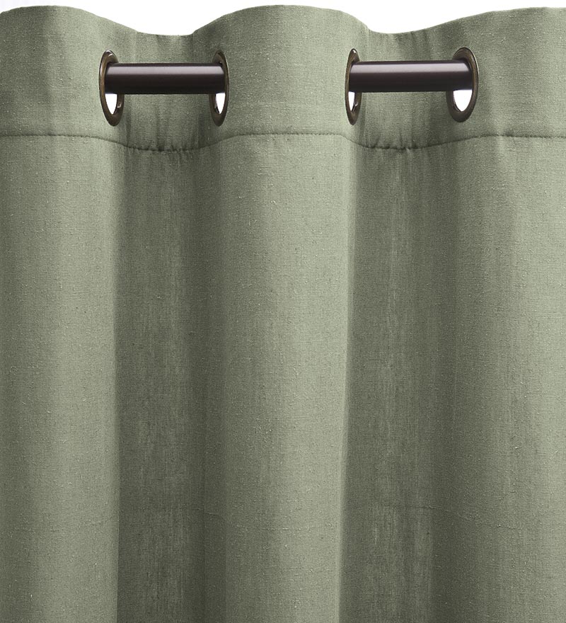 Plow & Hearth Insulated Curtains Indoor Living Energy Efficient Grommet-Top Homespun Insulated Curtains