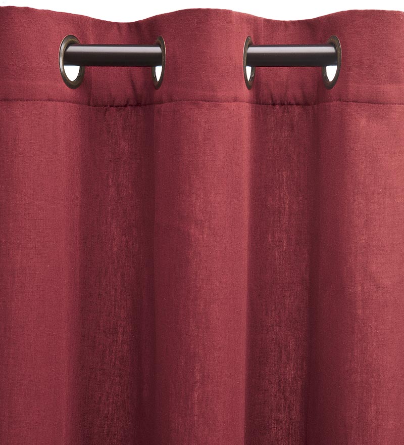 Plow & Hearth Insulated Curtains Indoor Living Energy Efficient Grommet-Top Homespun Insulated Curtains