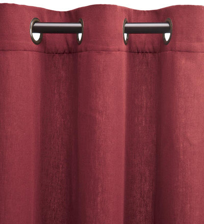 Plow & Hearth Insulated Curtains Indoor Living Energy Efficient Grommet-Top Homespun Insulated Curtains