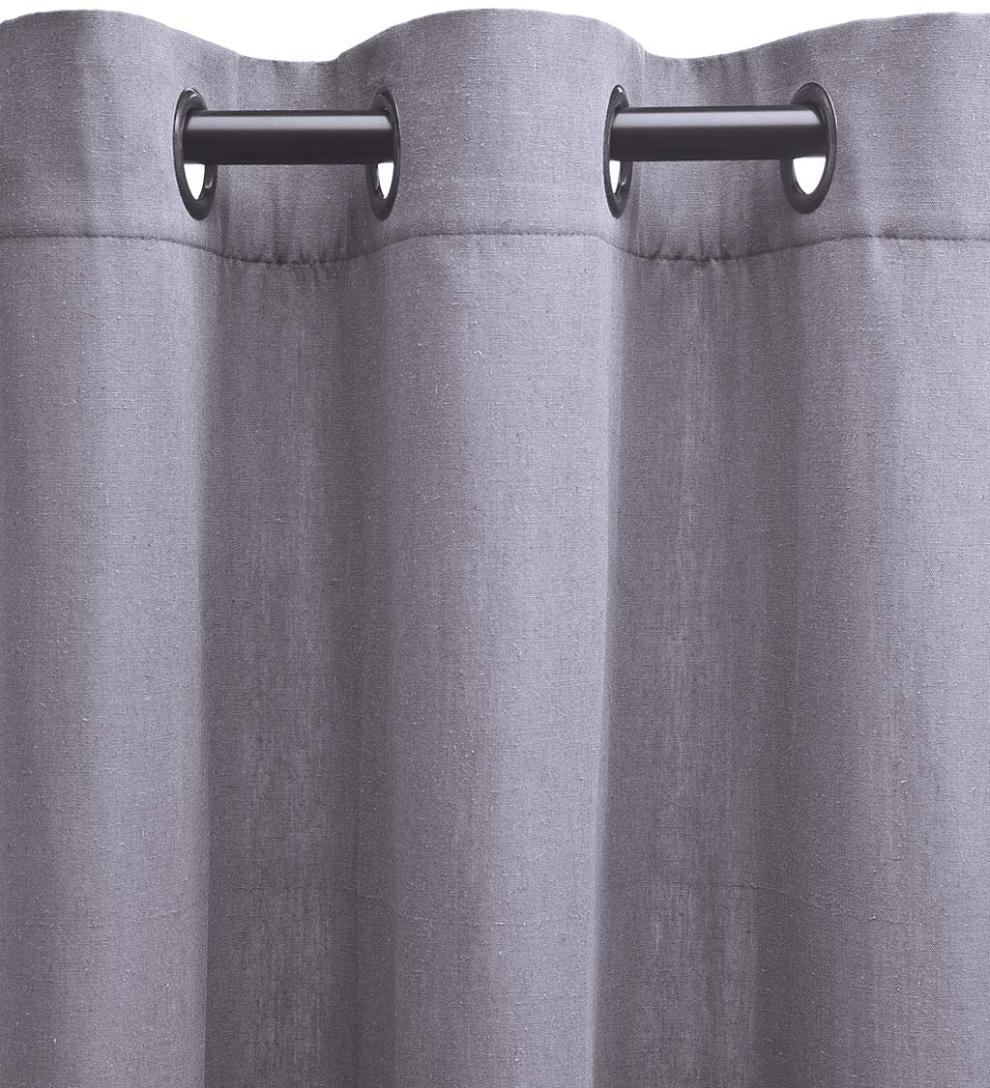 Plow & Hearth Insulated Curtains Indoor Living Energy Efficient Grommet-Top Homespun Insulated Curtains
