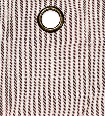 Plow & Hearth Insulated Curtains Indoor Living Thermalogic Insulated Ticking Stripe Grommet Top Curtain Pairs
