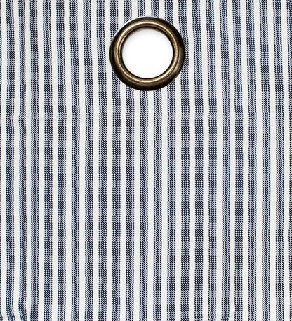 Plow & Hearth Insulated Curtains Indoor Living Thermalogic Insulated Ticking Stripe Grommet Top Curtain Pairs