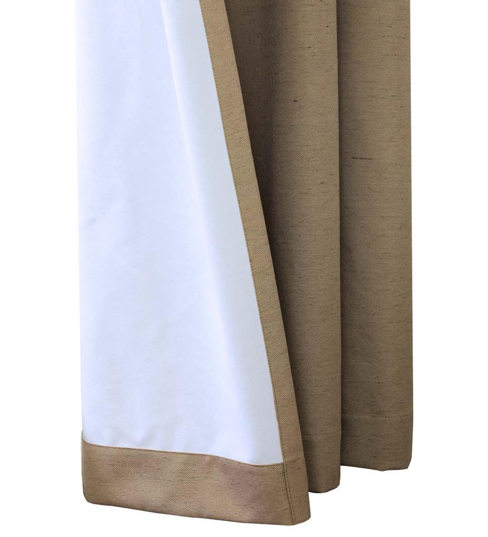 Plow & Hearth Insulated Curtains Indoor Living Thermaplus Slubbed Blackout Curtain Pairs With Grommets