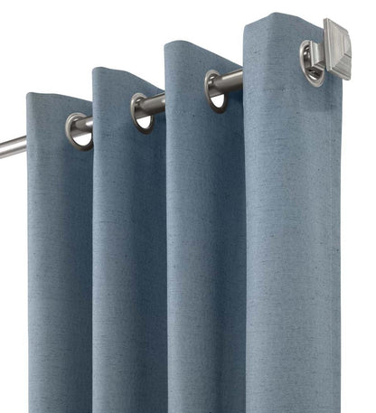 Plow & Hearth Insulated Curtains Indoor Living Thermaplus Slubbed Blackout Curtain Pairs With Grommets
