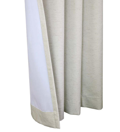 Plow & Hearth Insulated Curtains Indoor Living Thermaplus Slubbed Blackout Curtain Pairs With Grommets