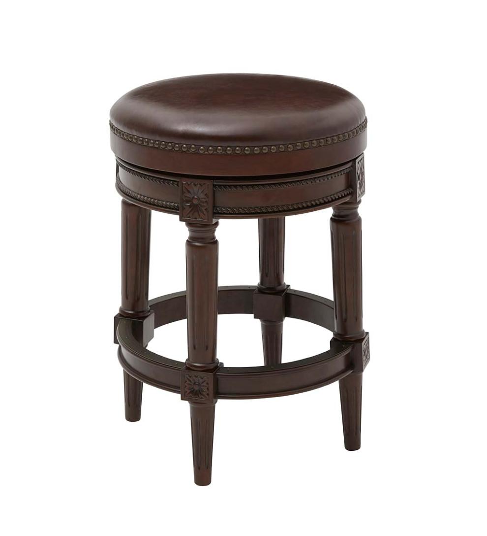 Plow & Hearth Kitchen & Bar Stools Indoor Living Chapman Swivel Seat Bar And Counter Stools