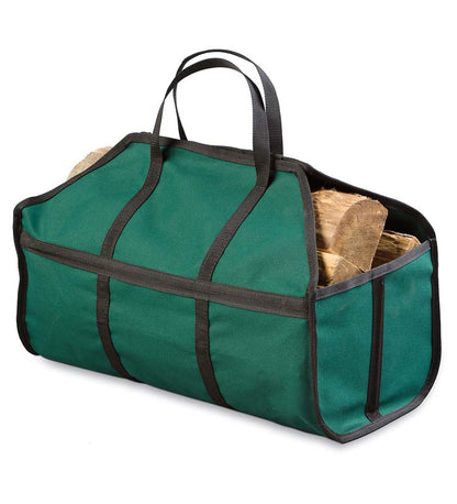 Plow & Hearth Log Carriers & Log Carts Fireplace & Hearth Canvas Log Carrier