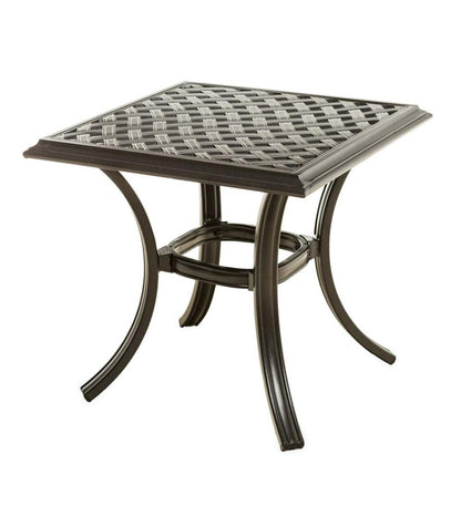 Plow & Hearth Metal Furniture Outdoor Living Park Grove Cast Aluminum Outdoor 3-Piece Seating Set With Cushions