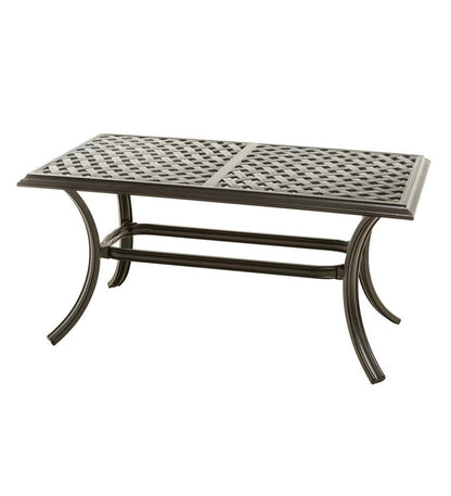 Plow & Hearth Metal Furniture Outdoor Living Park Grove Cast Aluminum Outdoor 4-Piece Seating Set With Cushions
