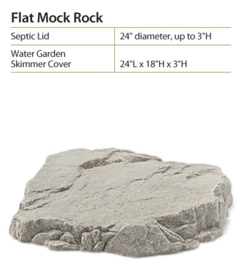Plow & Hearth Mockrocks® Yard & Garden Usa-Made Flat Mock Rock® - Brown