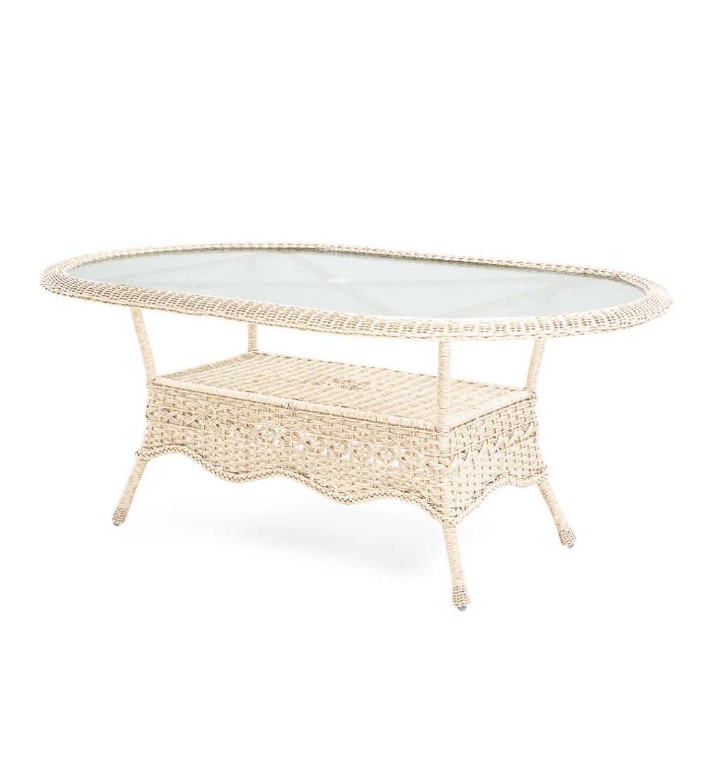 Plow & Hearth Outdoor Dining Outdoor Living Prospect Hill Oval Dining Table And Chairs