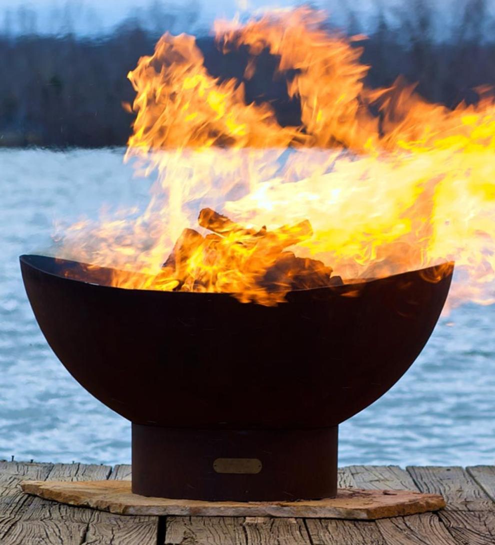 Plow & Hearth Outdoor Fire Pits Outdoor Living Scallops Fire Pit By Firepit Art, Usa-Made