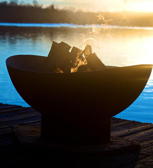 Plow & Hearth Outdoor Fire Pits Outdoor Living Scallops Fire Pit By Firepit Art, Usa-Made