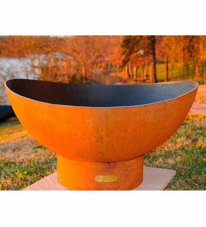 Plow & Hearth Outdoor Fire Pits Outdoor Living Scallops Fire Pit By Firepit Art, Usa-Made