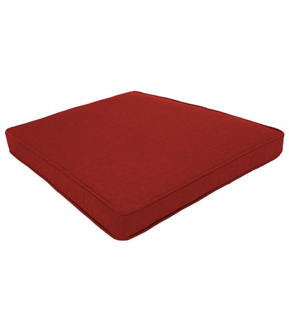Plow & Hearth Outdoor Furniture Cushions Outdoor Living Deluxe Polyester Chair/Rocker Seat Cushion, Prospect Hill - Midnight Navy
